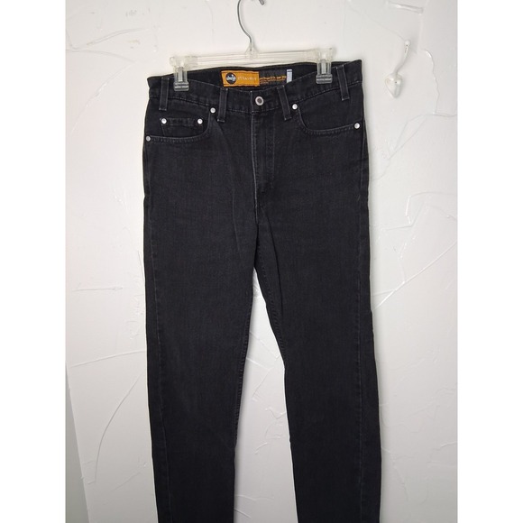 Vintage 90s Levis Silver Tab Straight Jeans Black Size 32X31 Indie Sleaze Grunge - Picture 2 of 6